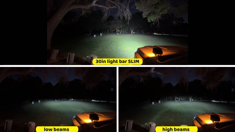 2025+ Nissan Frontier Single 30in Light Bar SLIM light output 2