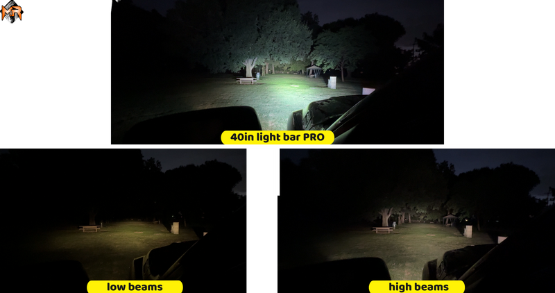 2025+ RAM 2500/3500 40in Light Bar PRO light output 1