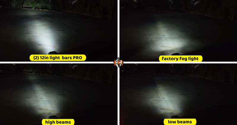 2024+ Toyota Tacoma 12in Light Bars PRO light output 1