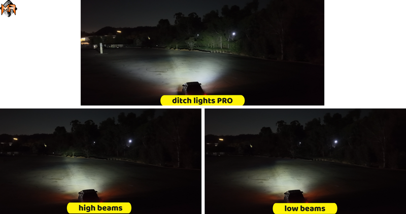 2024+ Toyota Tacoma Ditch Lights PRO light output 4