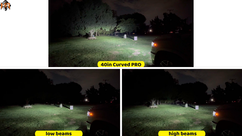 2025+ RAM 1500 40in Light Bar - PRO light output 1