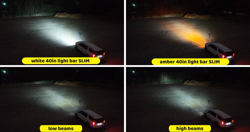 2025+ Chevrolet Suburban Dual 40s Light Bars light output 1