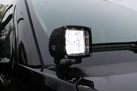 white led light hood mount kit for the ford expedition, ditch lights