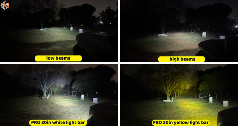 2024+ Toyota Land Cruiser Single 30in Light Bar PRO light output 1
