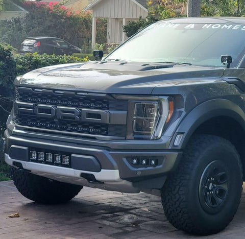  gray 2021 2022 2023 ford raptor generation 3 with fog lights