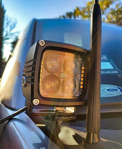 2021 2022 2023 ford f150 with square 40watt light pod for off roading