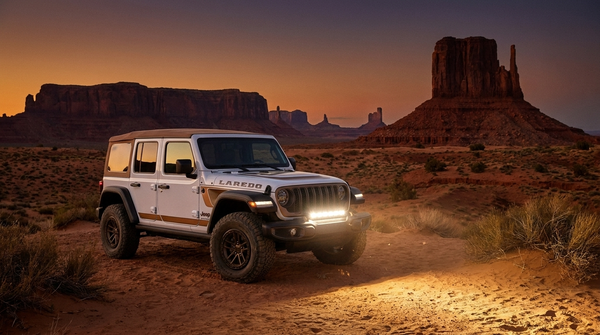 The Jeep Wrangler Laredo Is Back After 40 Years — With 35s and a Tan Soft-Top