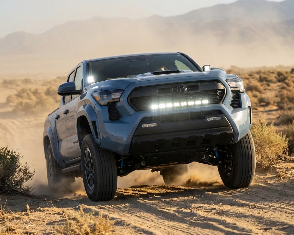 Toyota Tacoma fitted with M&R Automotive off-road LED lighting