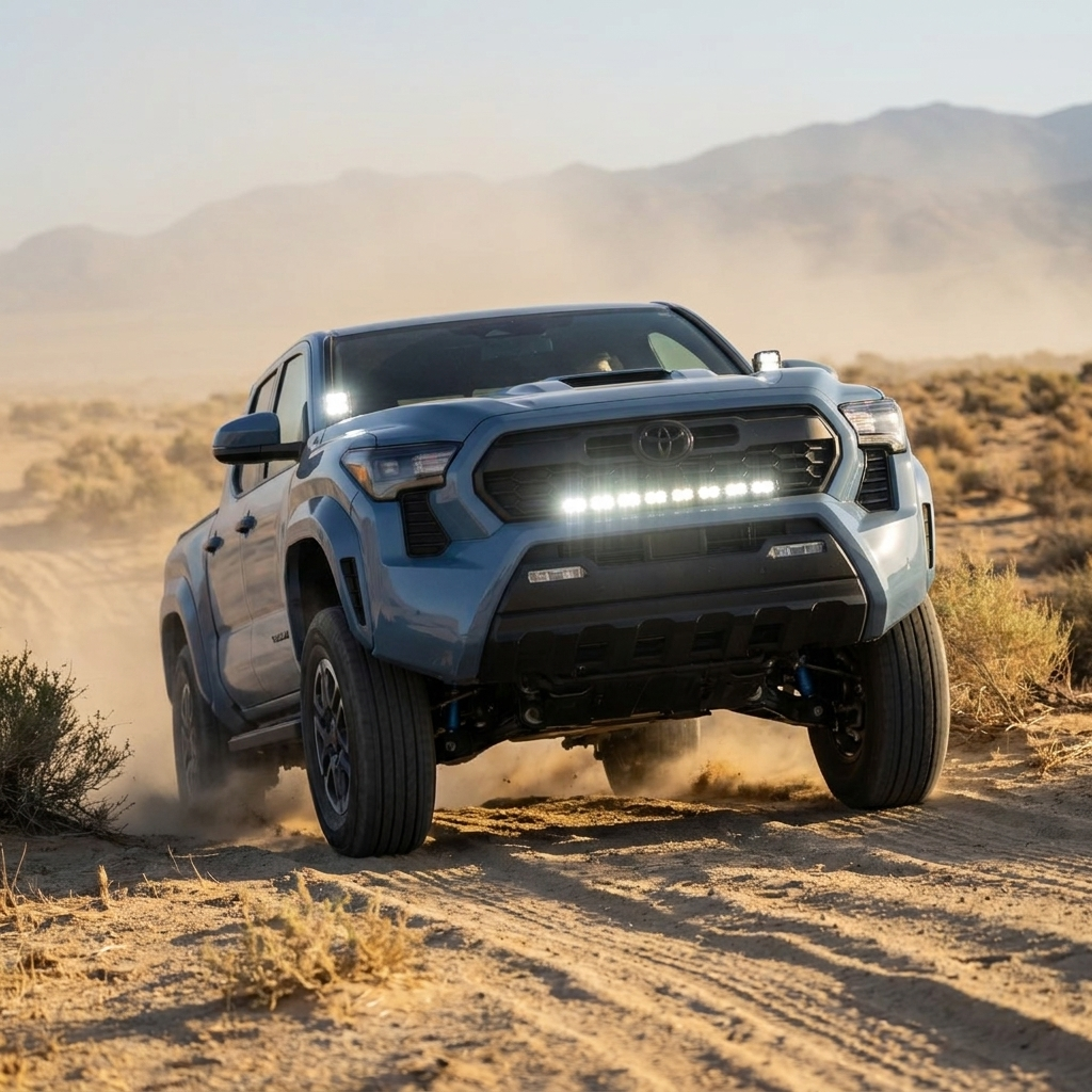 Toyota Tacoma fitted with M&R Automotive off-road LED lighting