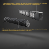 Jeep Wrangler JL light bar 30in - PRO for 2017+ JL with combo spot and driving optics, mounts close to bumper, powder-coated black aluminum housing