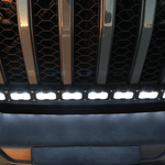 Jeep Wrangler JL 30in PRO light bar mounted on the front bumper with combo-pattern optics
