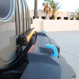 Jeep Wrangler JL light bar 2017+ (JL) 30in Light Bar - PRO on jeep with combo pattern, mounted close to bumper for a built-in look