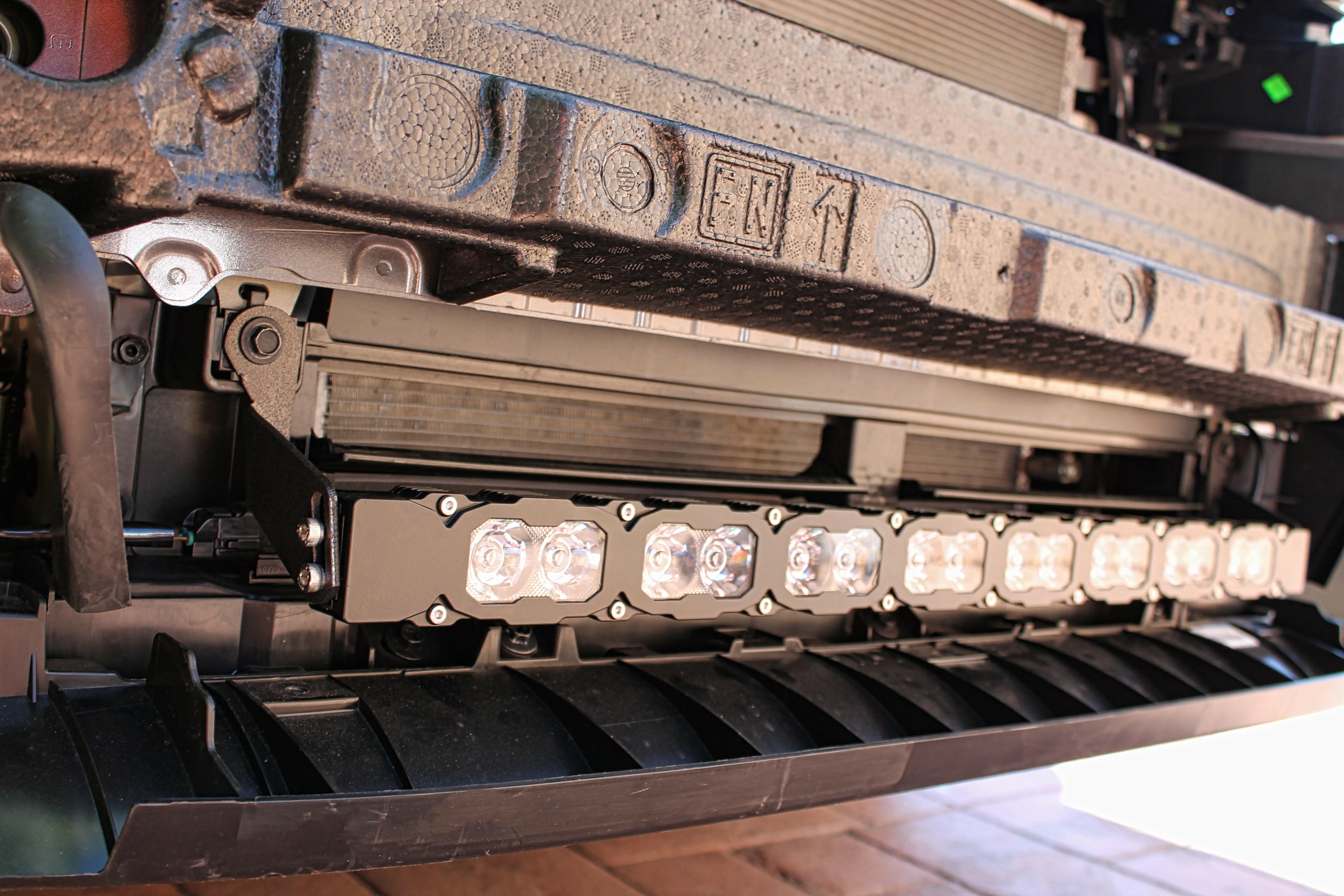 behind grille subaru crosstrek led light bar off roading