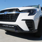 Subaru Ascent Light Bar featuring a white SUV front view with bold grille and black accents, showcasing the rugged exterior