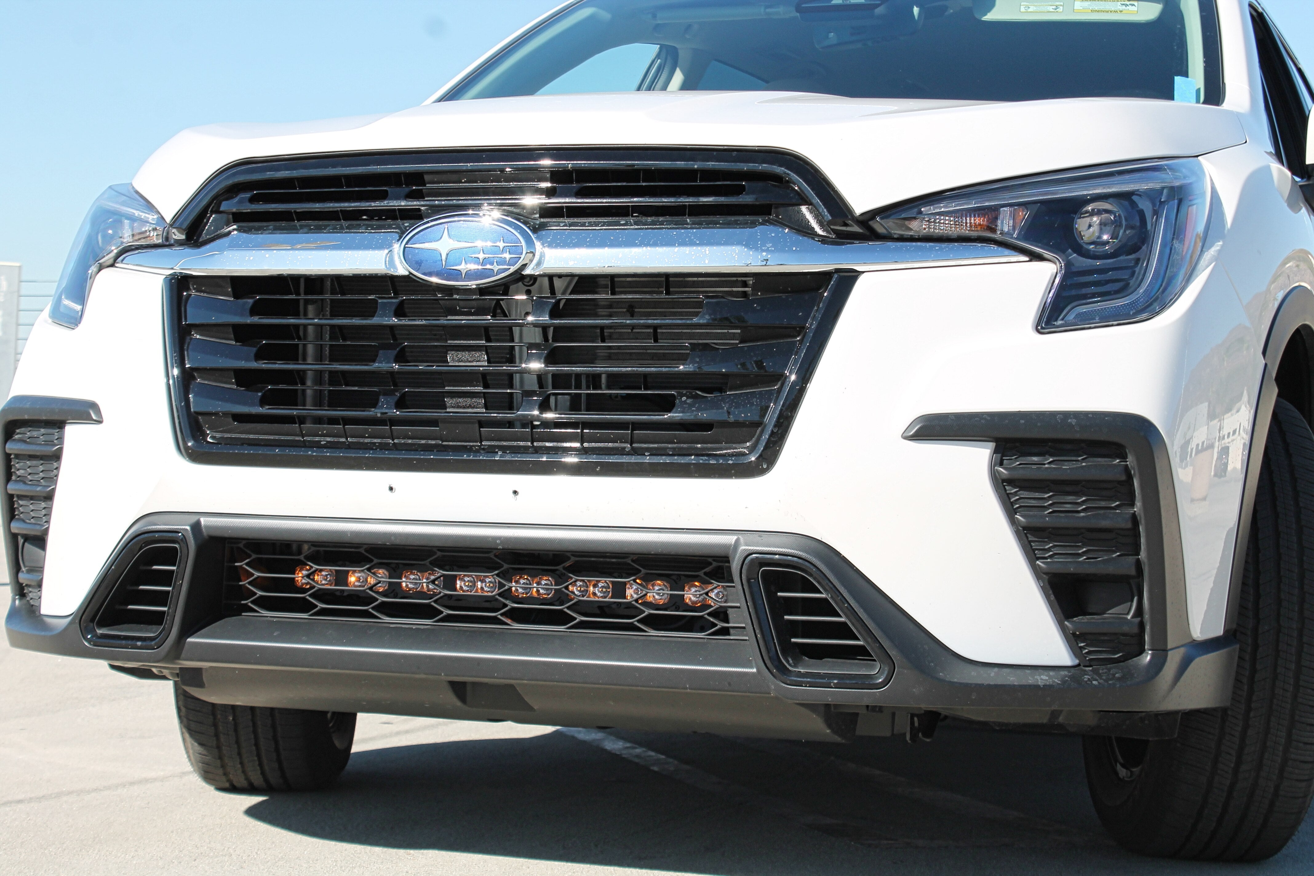 Subaru Ascent Light Bar front bumper bolt-on install for 2019+ models on Premium Through Touring trims