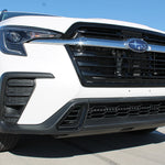 Subaru Ascent LightBar product on 2019+ model with front bumper removal, bolt-on installation, black powder-coated brackets