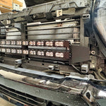 Chevrolet Silverado Light Bars mounted on a 2020-2026 Silverado 2500/3500HD grille with rail-mount system, bottom-half grille fitment for PRO version