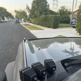 top view of ford bronco driver side 3 light pods 