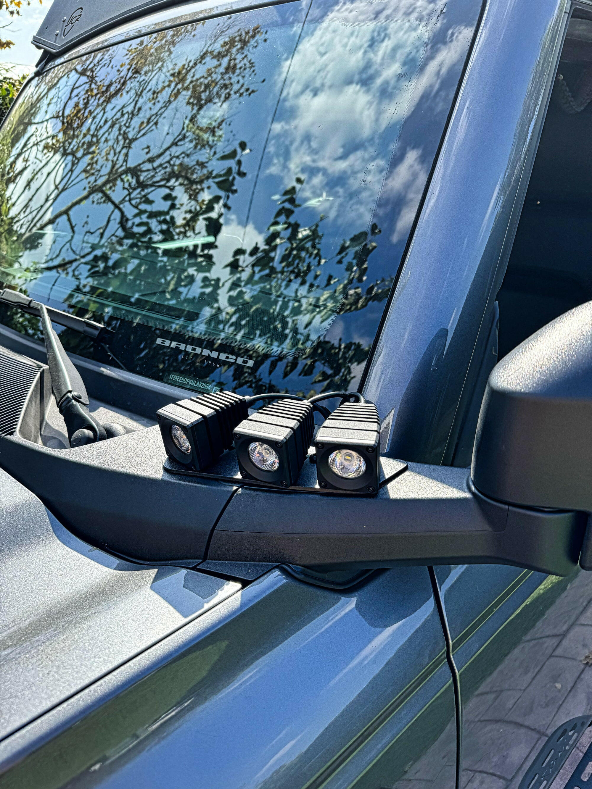 ford bronco ditch light 3 pods 
