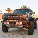 Ford Bronco Raptor 30in Light Bar - fits 2021-2026 Bronco Raptor, slim built-in look, powder-coated black brackets, easy bumper-top installation