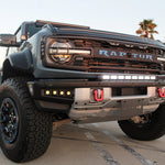 Ford Bronco Raptor 30in Light Bar on front bumper, rugged off-road setup for 2021-2026 Ford Bronco Raptor