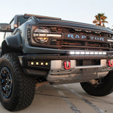 Ford Bronco Raptor 30in Light Bar on front bumper, rugged off-road setup for 2021-2026 Ford Bronco Raptor