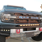 2021+ Ford Bronco Modular Bumper fog light kit, pod and bracket detail