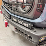 Ford Bronco Raptor Light Bar Extension for 2021+ fits modular bumper; 2x12in light bars PRO on front bumper with Ford Bronco Raptor Light Bar