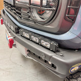Ford Bronco Raptor Light Bar Extension for 2021+ fits modular bumper; 2x12in light bars PRO on front bumper with Ford Bronco Raptor Light Bar
