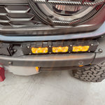 Ford Bronco Raptor Light Bar Extension for 2021+ — 12in light bars PRO installed on Modular bumper, fits 2021-2026 Bronco Raptor with 40in PRO option