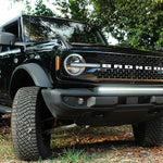 black 2021 2022 2023 Ford Bronco Standard Bumper 40in Light Bar sleek with the bumper - M&R Automotive