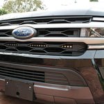 black ford expedition with behind grille led light bar color for off roading