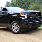 2022+ Chevrolet Silverado 1500 dual 40in grille-mounted LED light bars, front view