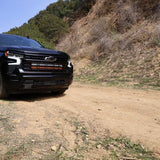 2023 black chevrolet silverado 1500 off road light bar front grille