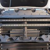 2023 2024 white chevrolet colorado with behind grille 30in light bars grille off