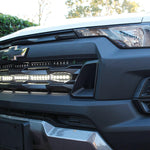 2023 2024 white chevrolet colorado with behind grille 30in light bars white 