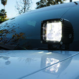 2023 2024 white chevrolet colorado white color ditch light pods hood mount kit