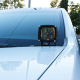 2023 2024 white chevrolet colorado ditch light pods hood mount kit 