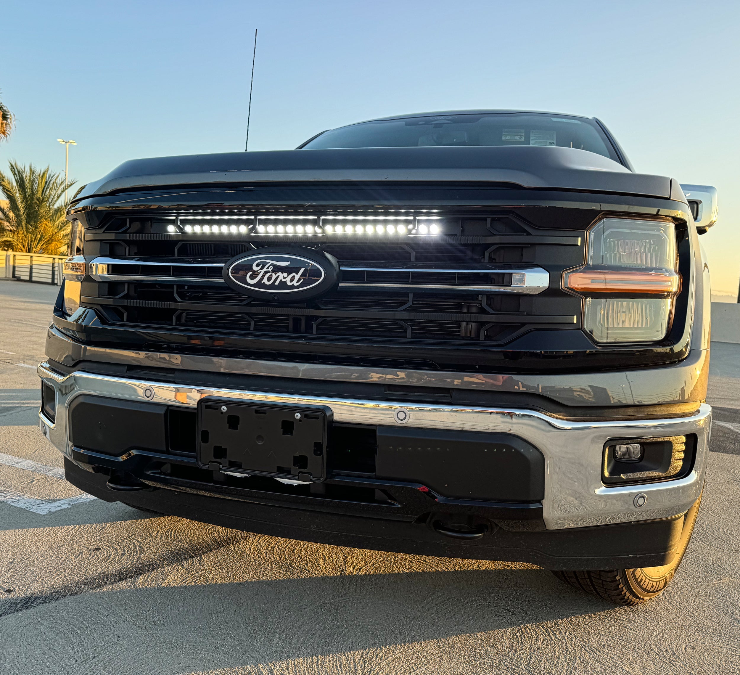 2024+ Ford F150 30in LightBar, bolt-on upgrade with no cutting, grille removal required