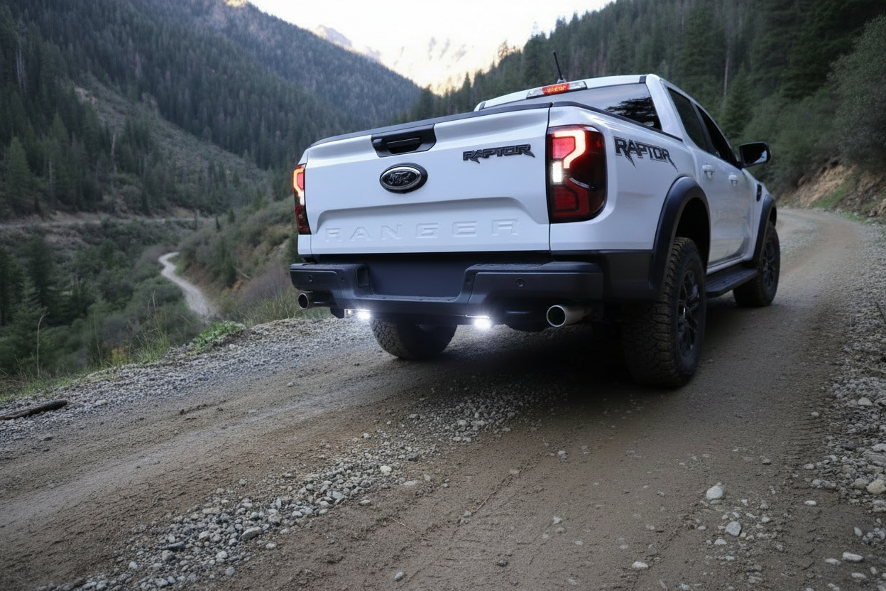 2024+ Ford Ranger Raptor LED reverse light kit, paired rear LED pods, product image