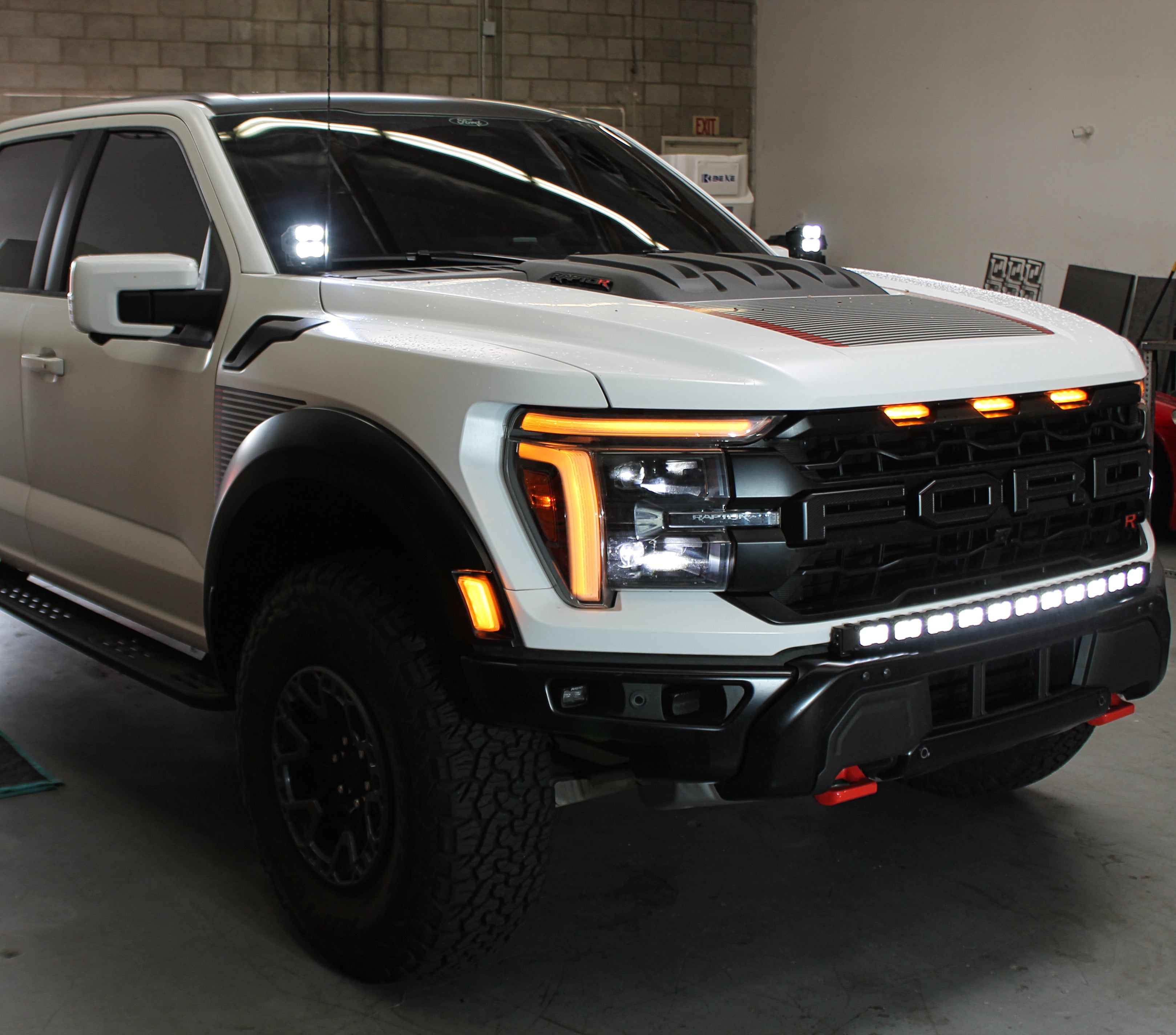 Ford F150 ditch lights on 2024+ F150 with adjustable pod lighting for Ford F150 ditch lights
