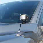 2024+ Ford Raptor ditch lights Gen 3 Refresh A-Pillars featured with dual-function LED pod on hood near windshield