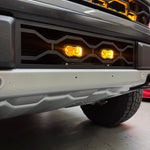 2024+ Ford Raptor Gen 3 Refresh Guard Plate - rugged front bumper LED lights (yellow)