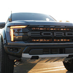 2024+ Ford Raptor light bars Gen 3 Refresh Dual 40s - PRO on rugged Ford Raptor front with dual LED light bars