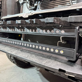 Land Cruiser light bar installed behind the lower grille on a 2024+ Toyota Land Cruiser