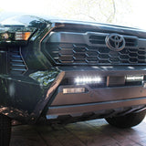 gray 2024 toyota tacoma led light bar behind grille white color