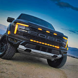 2024 Ford F150 Raptor with light bar showcasing standard bumper and rugged design, emphasizing Ford F150 Raptor Light Bar.