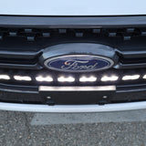 30-inch PRO LED light bar mounted in the front grille of a 2024–2026 Ford Ranger