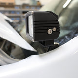 Ford Maverick Ditch Lights 2025+ dual color LED ditch light pod mounted on hood near windshield