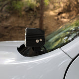 Ford Maverick Ditch Lights dual color LED ditch light mounted on 2025 Ford Maverick hood for XL, XLT, Lariat trims